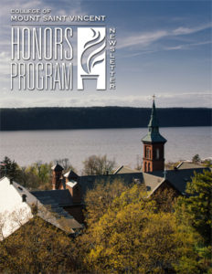Honors Program Newsletter Spring 2016 - cover featuring Founders Hall and the Hudson River