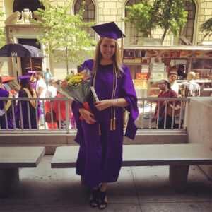 Amy at her graduation